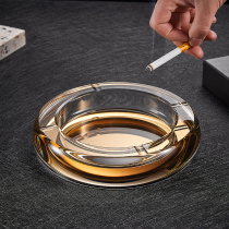 Luxury creative personality trend large crystal glass ashtray fashion Nordic home living room ashtray customization