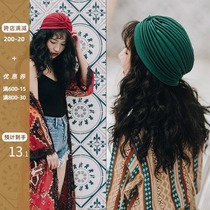 Dream horse travel exotic style Baotou hat Bohemian hairband Hippie accessories concave shape hat