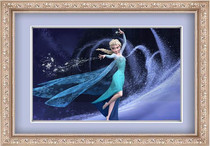 Ice and Snow Edge Cross Stitch Dreamy Ice Princess Cross Embroidered Classic Cartoon Animation Cartoon and Send Tool