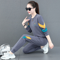 KKQ round guard suit women 2021 new spring and autumn air women's clothing Korean version of loose and leisure sportswear spring