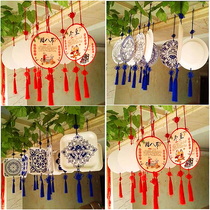 Corridor ceiling pendant kindergarten top surface hanging decoration Chinese style traditional festival creative layout top surface