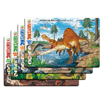 Childrens dinosaur jigsaw puzzle paper 3-4-5-6-7-8-9 years old kindergarten baby 100 pieces of intellectual early education toys