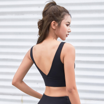 Sportswear Lingerie Women Vest Type Running V Type Beauty Back Yoga Gym Fitness Room Exercise Speed Dry Bra Mesh Red