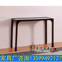 New Chinese style solid wood porch table Zhongtang table End Jingtai Homestay Inn Model House Zen Case Project Furniture