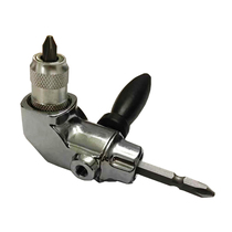 Small new space durability turning screwdriver Electric drill turning electric corner device multi-function corner batch Silver