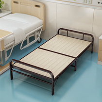 Folding sheets for peoples household rental room adults simple lunch break bed reinforced hard board solid wood small bed extra bed spell bed