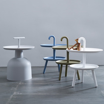 Nordic style ins Sofa side A few small coffee table corner A few simple modern living room balcony movable mini round a few