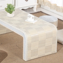 Bamboo creative bay window tea table light luxury Japanese bedroom small table tatami tea table Chinese school window sill computer desk