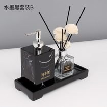 Hotel hand sanitizer bottle press Shower Gel Shampoo empty box bottle high grade lotion bottle set ins