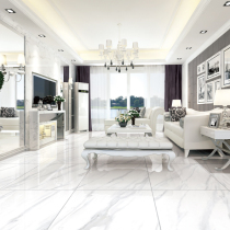 Fish love sugar imitation marble tiles Modern simple jazz white restaurant wall tiles 6001200