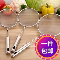 Stainless steel scoop colander over water scoop fried scoop noodle fishing strainer spoon line leaky spicy hot colander kitchen supplies
