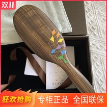 Carpenter Tan counter grid fun hair care massage airbag air cushion scalp wood comb gift box birthday gift