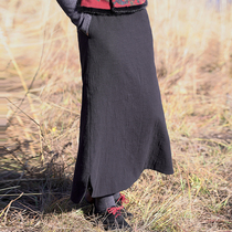 Thank you (formerly scenery) mo shang hua kai original color soft sand cotton quilted skirt