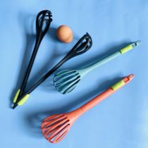 Multifunctional egg beater manual household egg clip artifact cream whisk spinner spoon clip