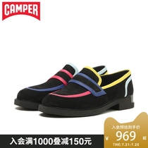 Camper womens shoes TWINS simple temperament flat shoes elegant fashion single shoes thick heel loafers