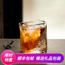 Japanese designer Deserted Wood Cherry Sunday Style Creative Whisky Crystal Wine Glass White Wine Goblet Wine Glass