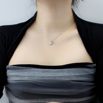 Ginkgo leaf shell necklace women in small design light luxury high-sense red tide red tide small skirt chain