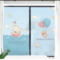 Kitchen window glass sticker toilet bathroom film toilet anti-peep frosted window paper household anti-static