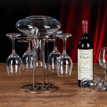 European creative upside-down wine glass rack Decanter bracket decanter Household upside-down hanging cup rack ornaments wine rack