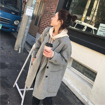 Sandro Svpr double-sided cashmere coat 2021 popular autumn and winter New short small woolen coat