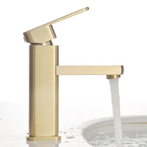 Golden basin faucet simple bathroom wash basin toilet basin home toilet washbasin hot and cold faucet