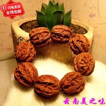 Yunnan mountain wild string new play bracelet pure wild pecan short pile dense grain autumn Lantern lion head