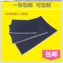 DIY jewelry accessories cushion sponge storage box ring earrings adhesive hook storage tray lining jewelry foam strip