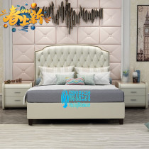 American soft double headboard 1 8 meters large small leather headboard master nuptial bed 1 5 meters headboard