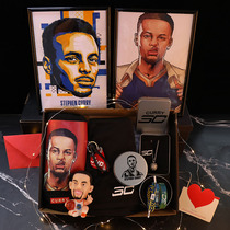 Stephen Curry hands on a T-shirt short sleeve sports handout ring gift box necropolis Birthday Gift Man Doll