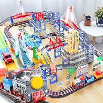 Train Toy Railcar Set Kids Boys Car Parking Smart Assembly Boys 4-5-6 Years