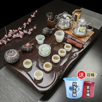 Full board Black sandalwood Gongfu tea suit fully automatic and simple to home whole set of solid wood living room Chinese style tea tray