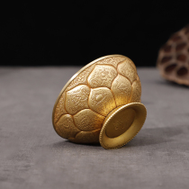 Hui Bao Pure Copper Water Supply Bowl 8 auspicious engraving Eight for cup Mikey exquisite carved flower for the small number 1 the Buddhas holy water glass 1