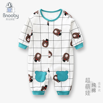 Baby clothes spring and autumn Net red baby ha clothes climbing clothes early autumn out of jumpsuit cotton long sleeve newborn tide clothes