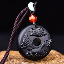 Zeng Wang Qingtang Xiang Ji Luan Zeng Jiqing dragon 2021 mascot Obsidian pendant Safety buckle necklace pendant