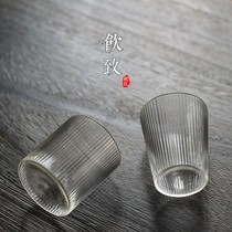 Japanese glass creative Green Tea Cup home heat-resistant tea drinking cup simple office coffee cup Milk Cup