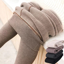 Girls leggings winter plus velvet thickened baby high waist pantyhose