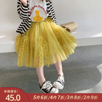 Little pudding baby baby childrens clothing new girls autumn skirt short skirt cake skirt childrens skirt baby gauze tide