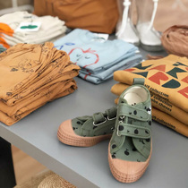 Novesta Bobo19 Slovak vintage childrens and childrens non-slip canvas shoes velcro parent-child