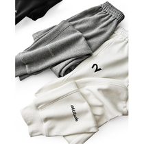 Europe station 2021 autumn and winter new guard pants woman high waist 100 hitch Embroidery Collection Feet Sports Casual Loose bunches