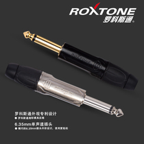 6 5 large two-core mono-track male head double track big three-core 6 35 plug audio tone sound bench guitar gold plated head