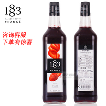 Imported French 1883 Bew Syrup Strawberry Flavour Syrup 1000ML Coffee Syrup