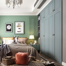Overall bedroom wardrobe custom simple modern custom wardrobe Nordic childrens room wardrobe custom cloakroom