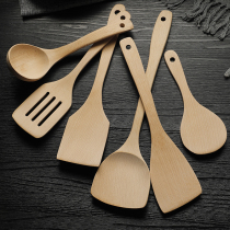 Wooden shovel non-stick pan special shovel wooden pot shovel stir-frying shovel household high temperature resistant wooden stir-frying spoon head long handle
