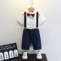 61 Childrens Festival Performance Suit Boy Suit Back With Pants Suit Summer Elementary School Graduation Photo Clothing
