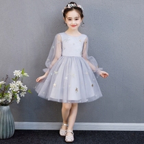 Next win long sleeve dress girls summer 202020Summer mesh starry sky dress foreign style small fresh princess dress