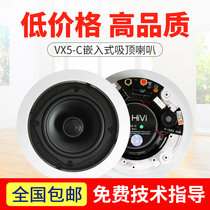 Hivi Huiwei VX5-C fixed obstruction axis around the stereo sound suction top sound 5 inch pendant sound embedded speaker