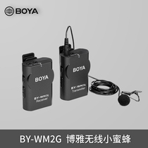 BOYA BOYA BY-WM2GBOYA WM2G BOYA wireless bee collar clip microphone phone camera view
