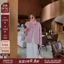 CC fur ferret new imported purple standard mink coat whole mink mink fur fur coat women