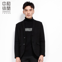 Zhonghe casual men casual suit autumn winter wool slim fit casual suit business commuter casual clothing 6428