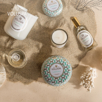 VOLUSPA scented candles imported small decorative iron cans soothe the nerves and help sleep double candle wick home bedroom sleep fragrance